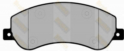 BRAKE ENGINEERING pa1698 -  Комплект тормозных колодок, дисковый тормоз
